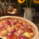 Nectarine and Walnut Gratin with Lavender