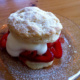 Strawberries with Cream Biscuits