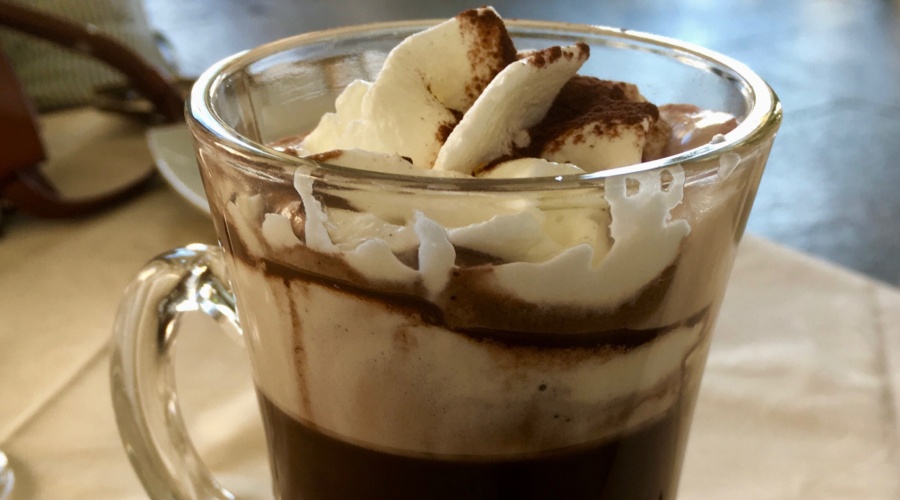 Bicerin (hot chocolate with coffee & cream)